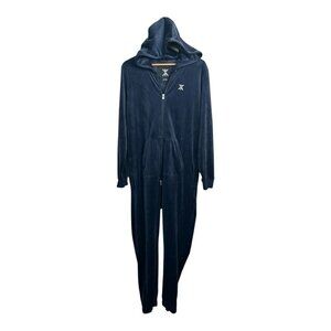 ONEPIECE‎ Original Velour Unisex Jumpsuit  | Navy | Size XL | Y2K Loungewear